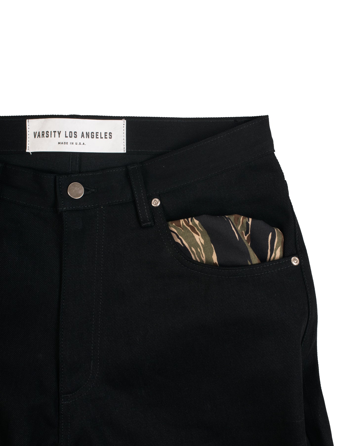 Varsity Los Angeles Black Full Cut Jeans