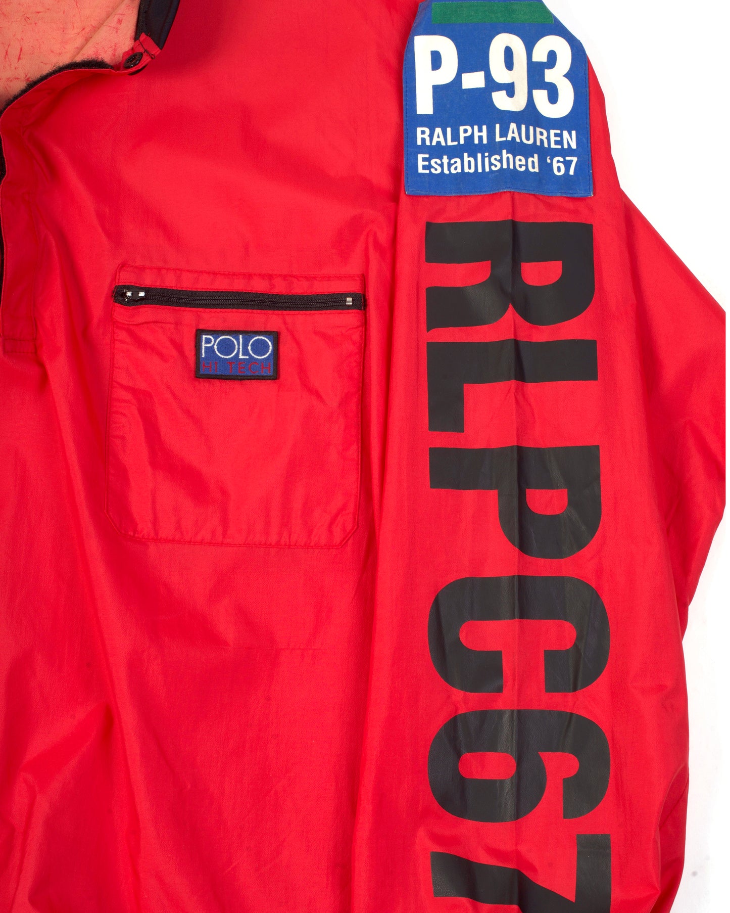 Ralph Lauren Polo P-93 Hi-Tech Quarter Zip Paddling Nylon Jacket