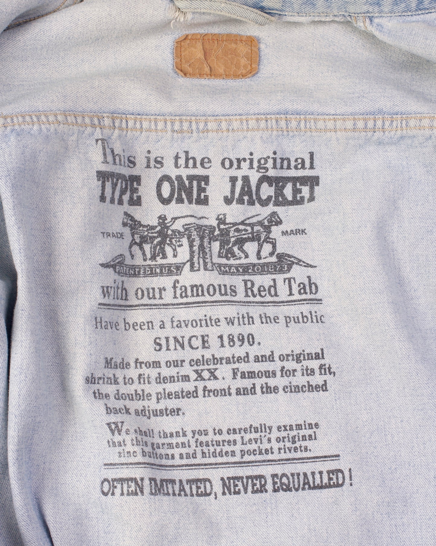 Levi’s Type 1 European Repro Jacket