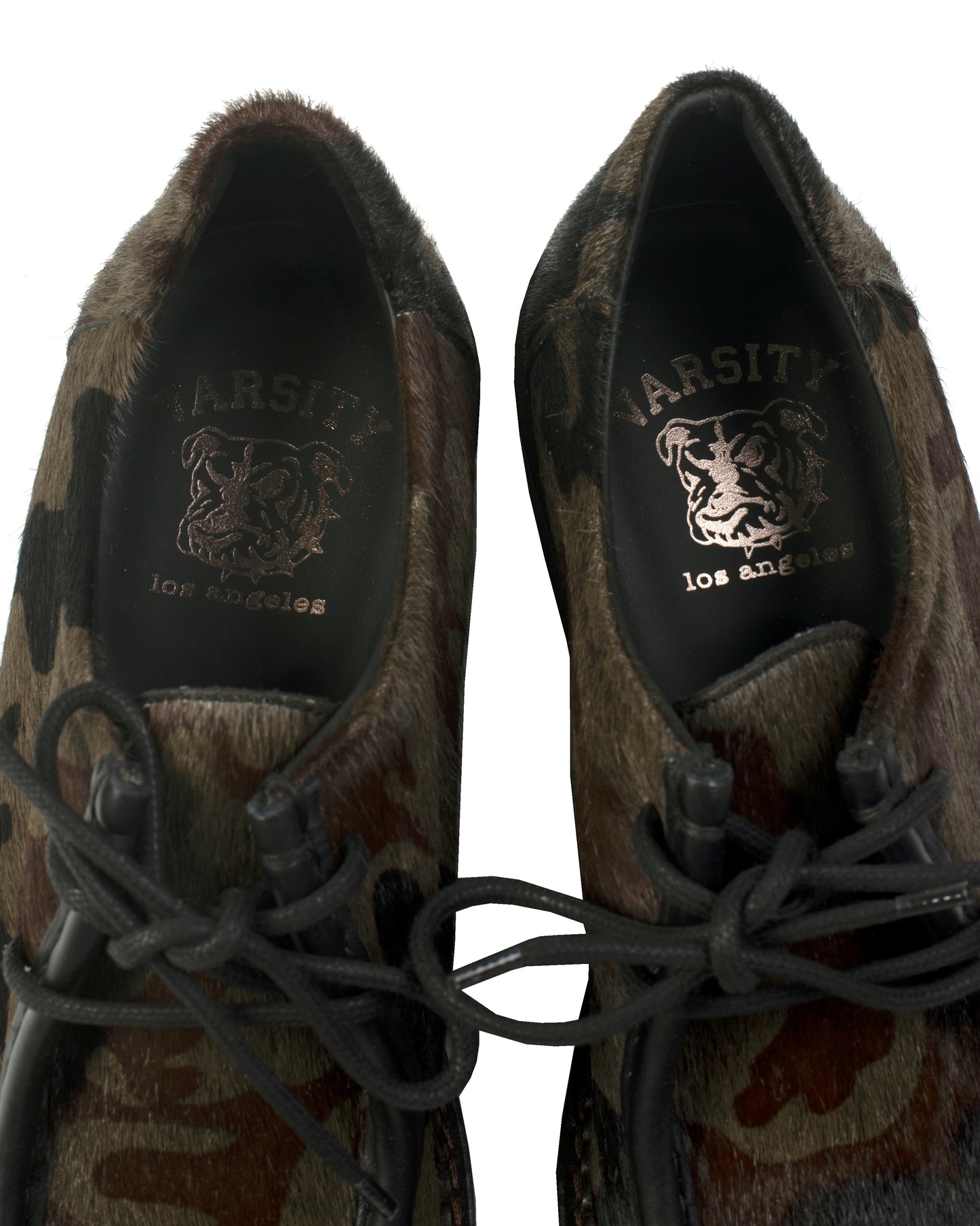 VLA Camo Pony Hair Moc Shoes