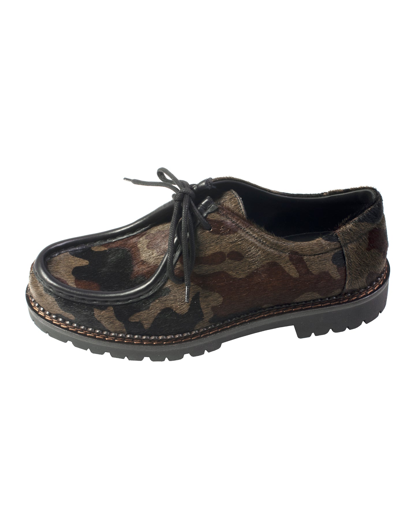 VLA Camo Pony Hair Moc Shoes