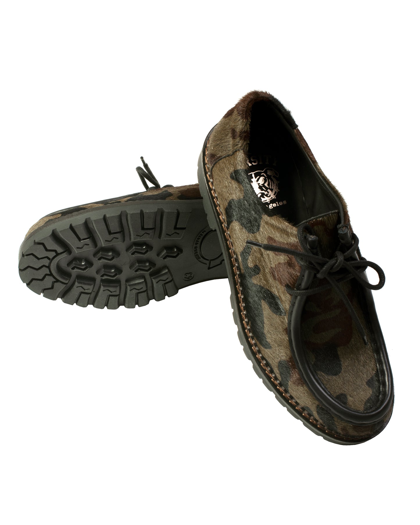 VLA Camo Pony Hair Moc Shoes