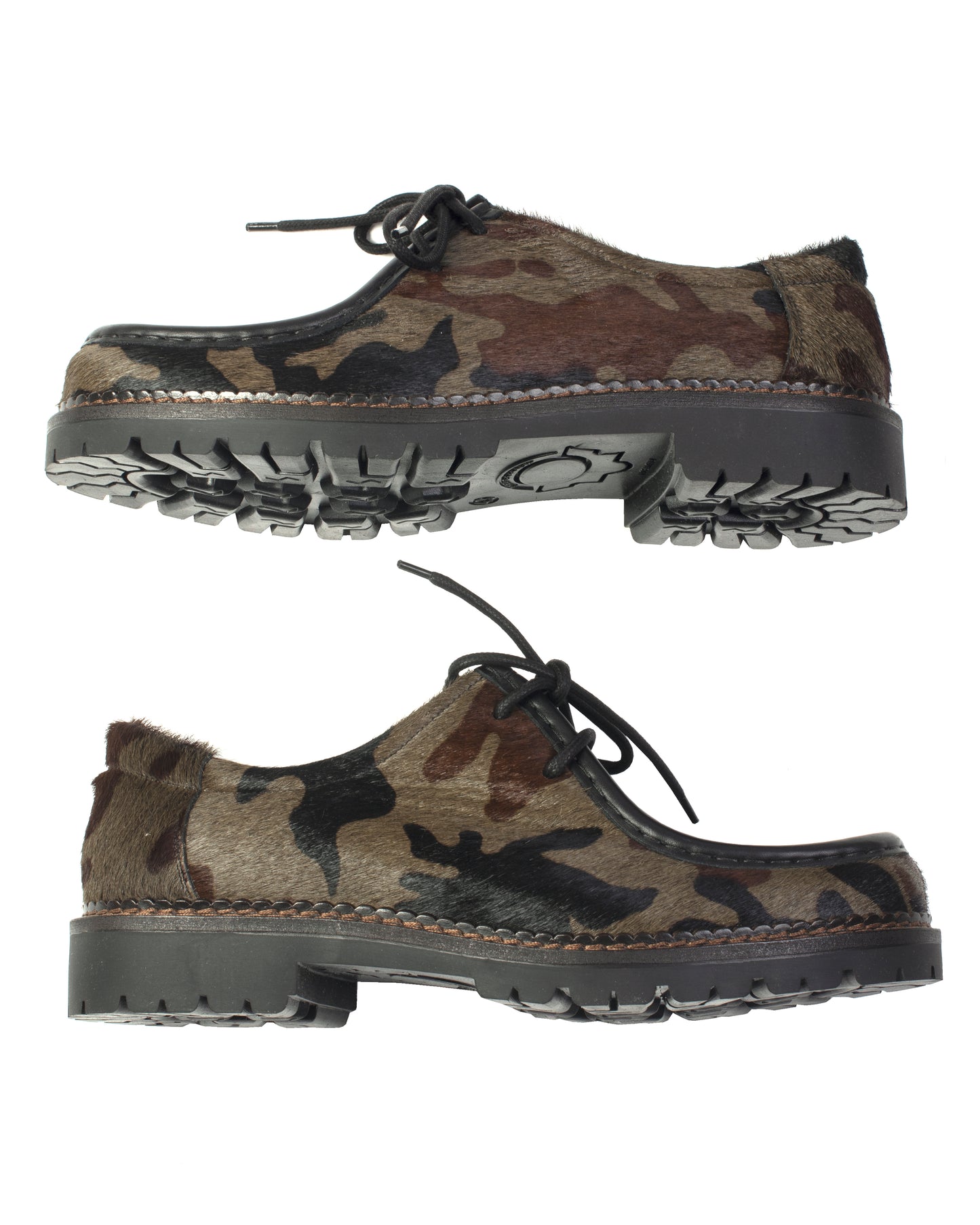 VLA Camo Pony Hair Moc Shoes