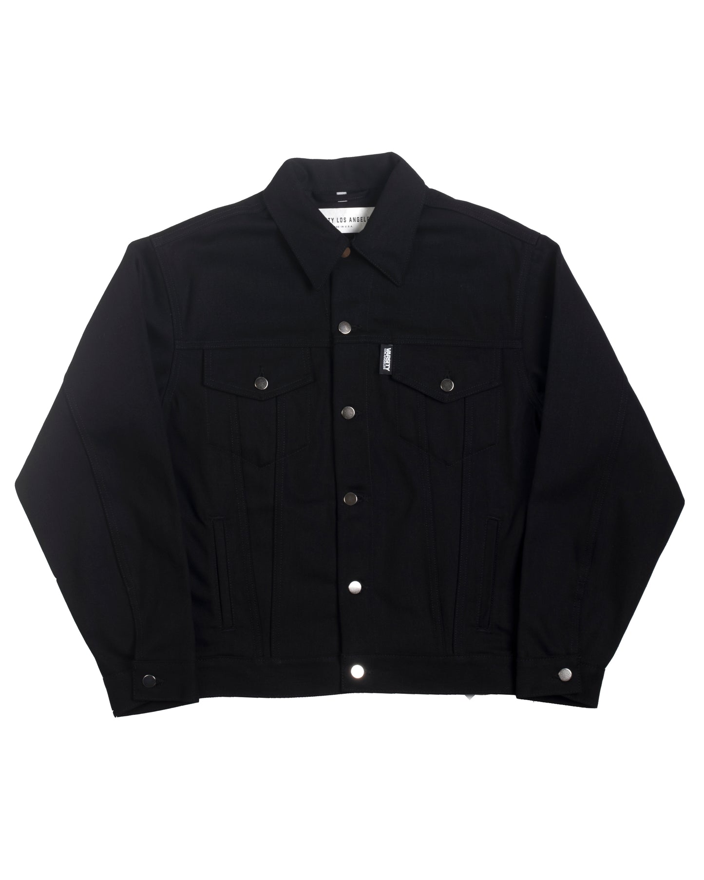 Varsity Los Angeles Black Denim Trucker