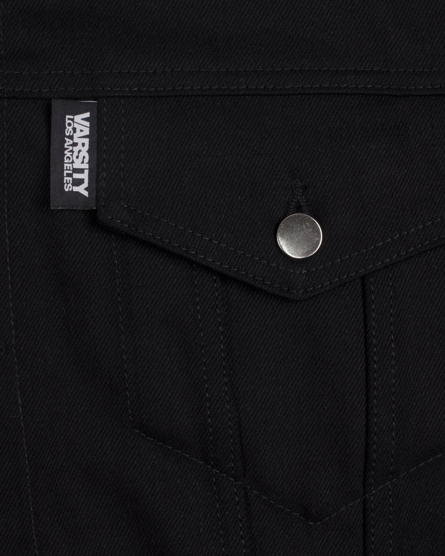 Varsity Los Angeles Black Denim Trucker