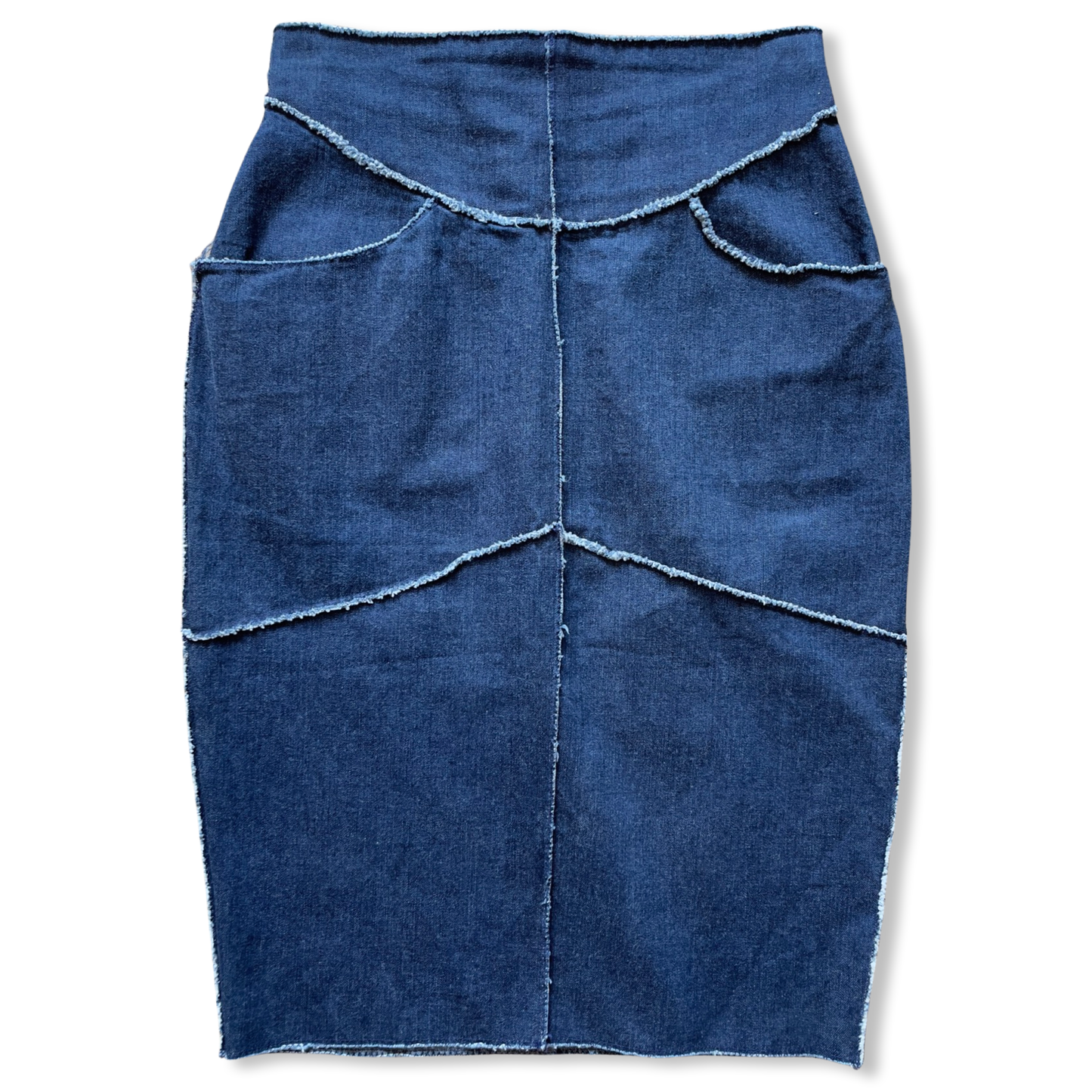 Chanel Denim Patchwork Skirt