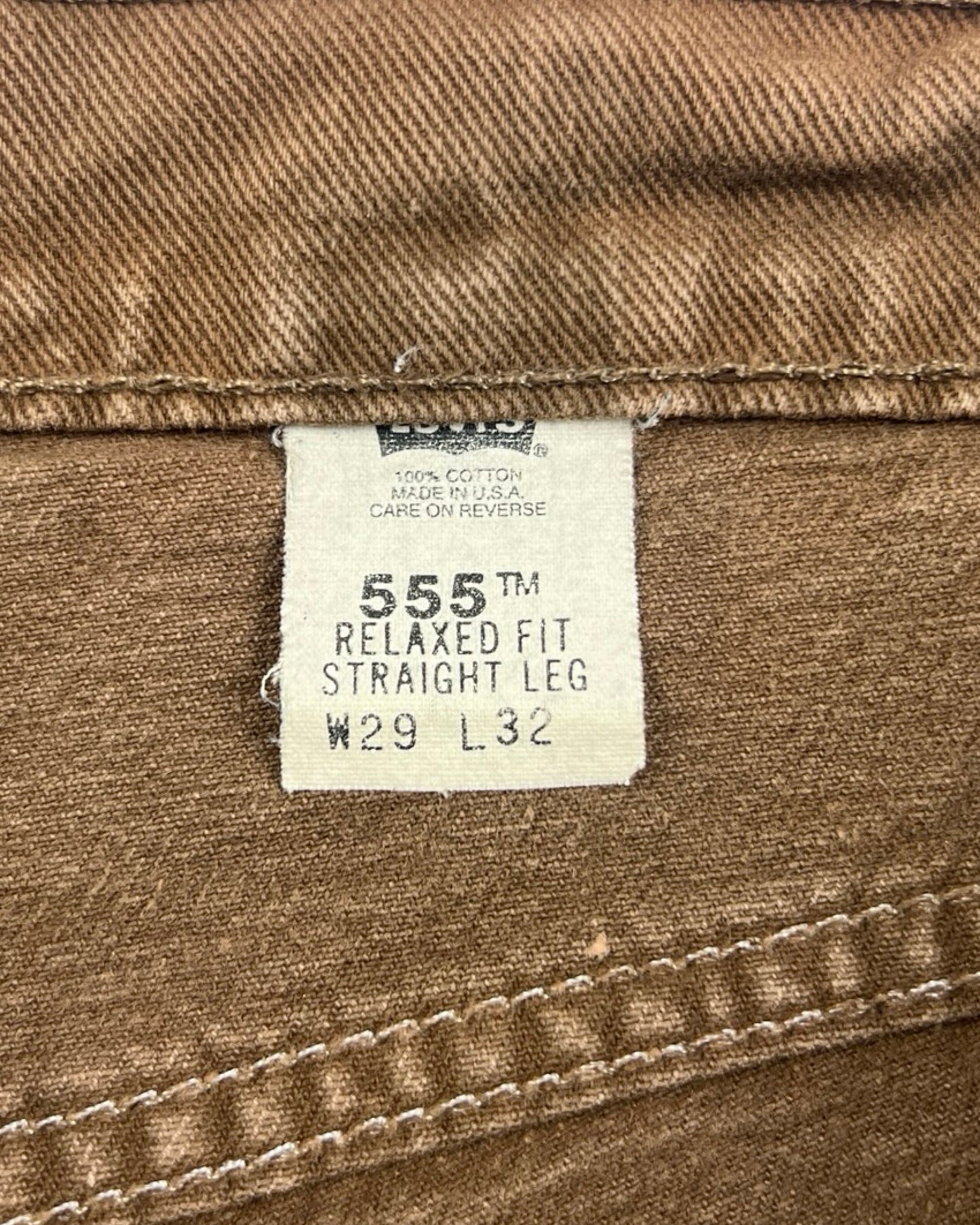 1990’s Levi's 555 Brown Denim Cut Off Shorts