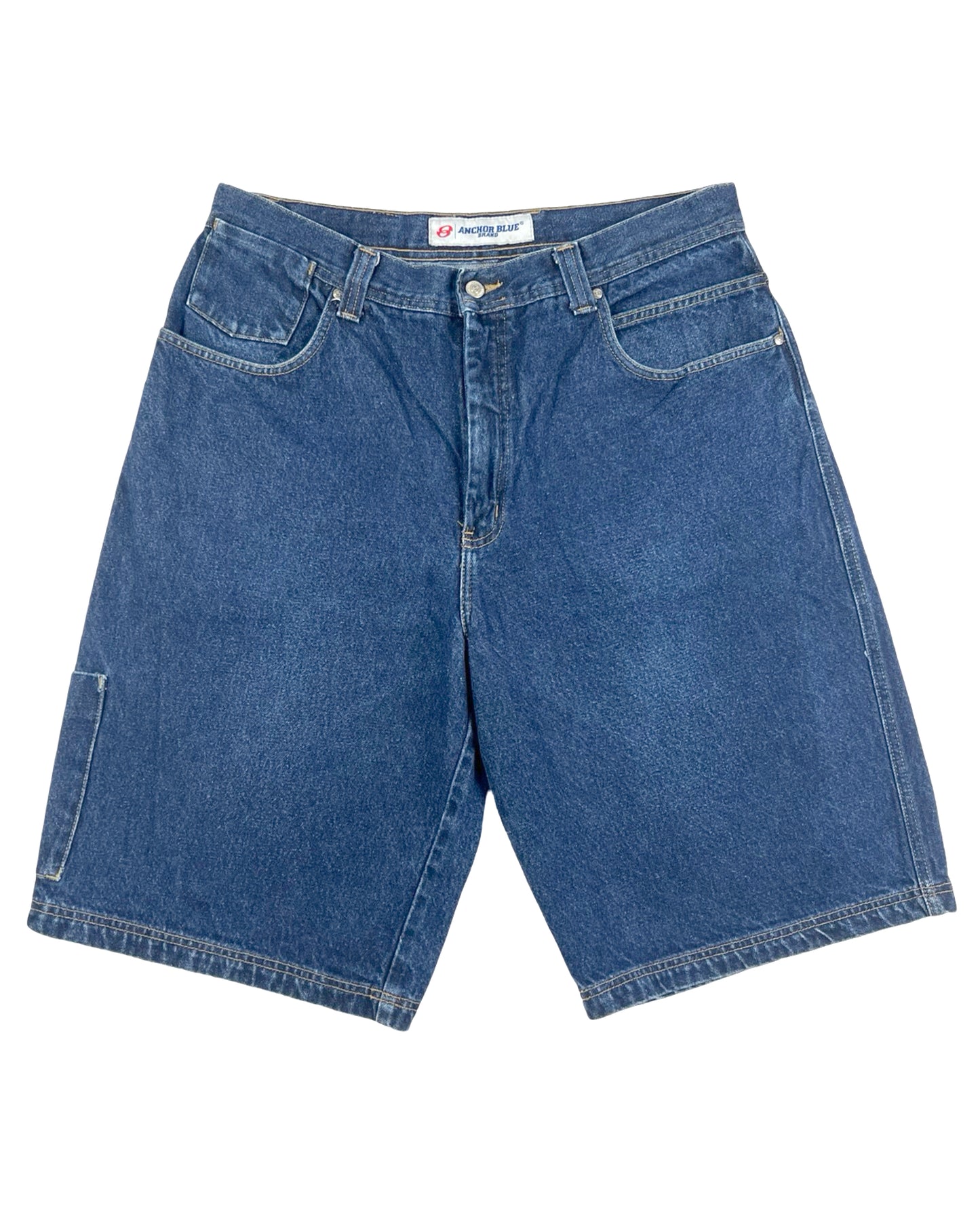2000’s Anchor Blue Denim Jean Shorts w/Carpenter Pocket