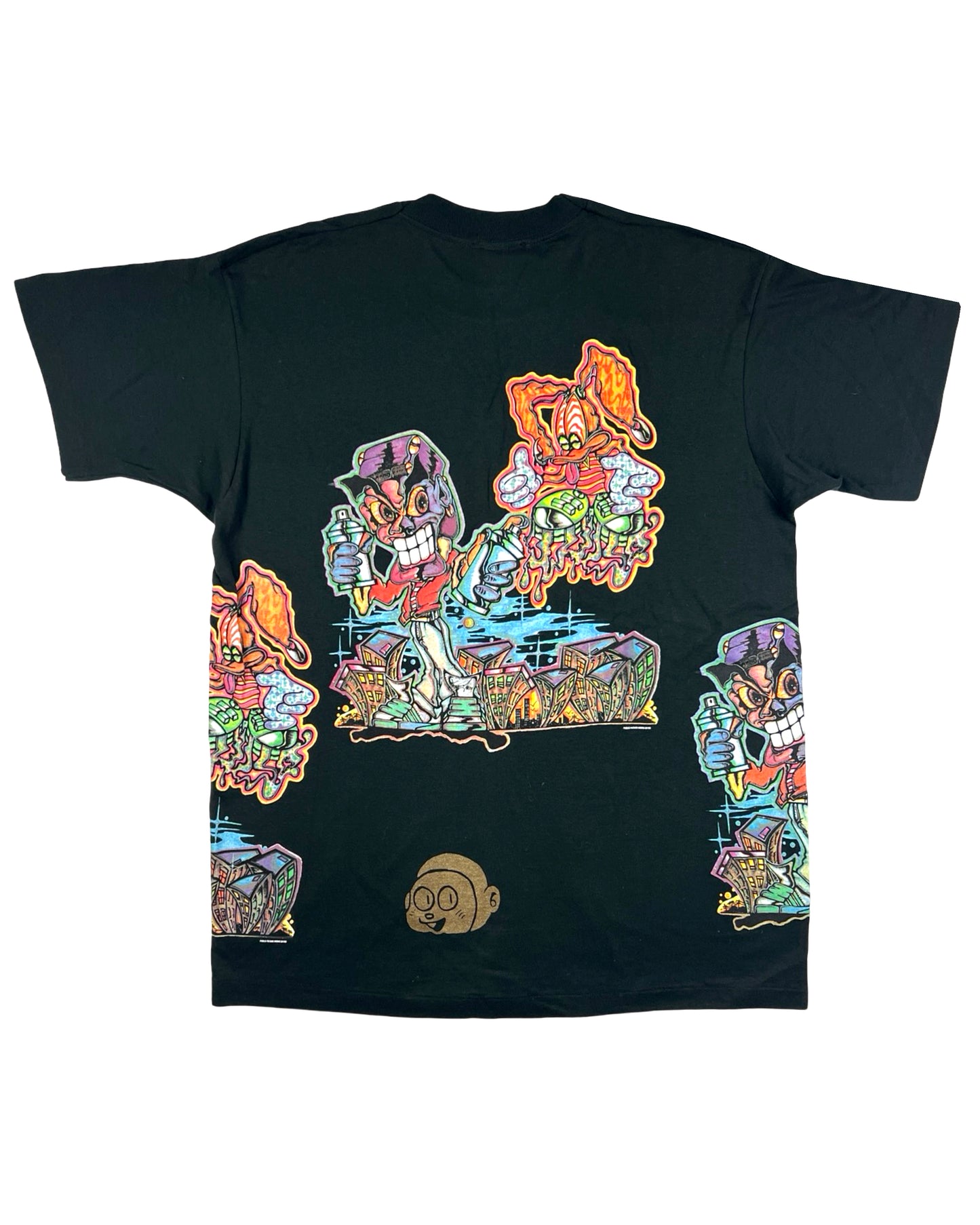 X-Large Nude Lady Playing Card Test Print T-Shirt