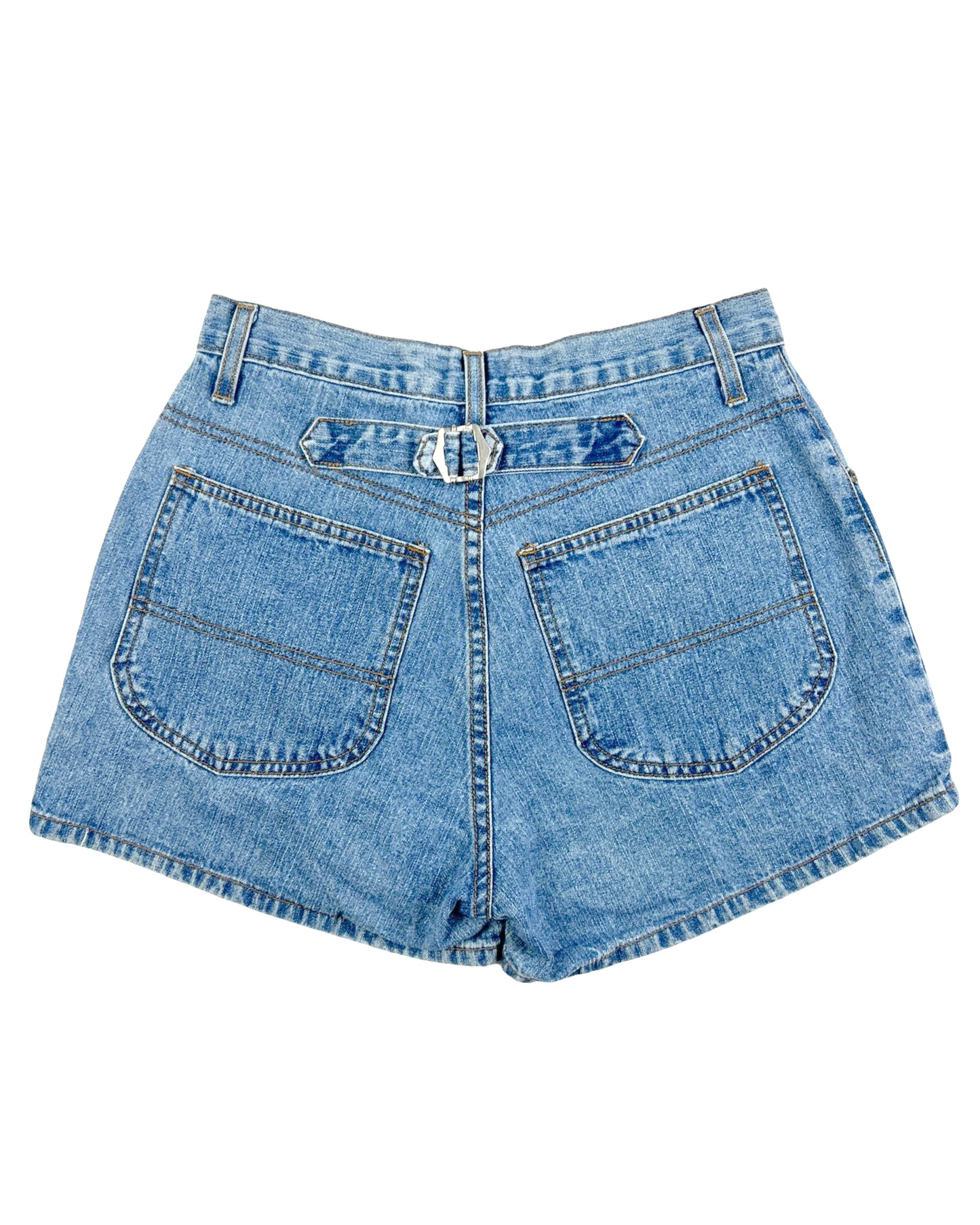 1990’s Anchor Blue Denim Shorts w/Cinch Back Detail