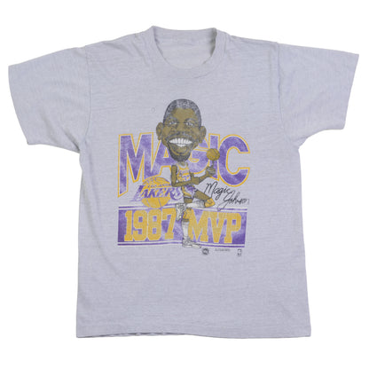 Magic Johnson Salem Caricature Big Head 1987 MVP T-Shirt