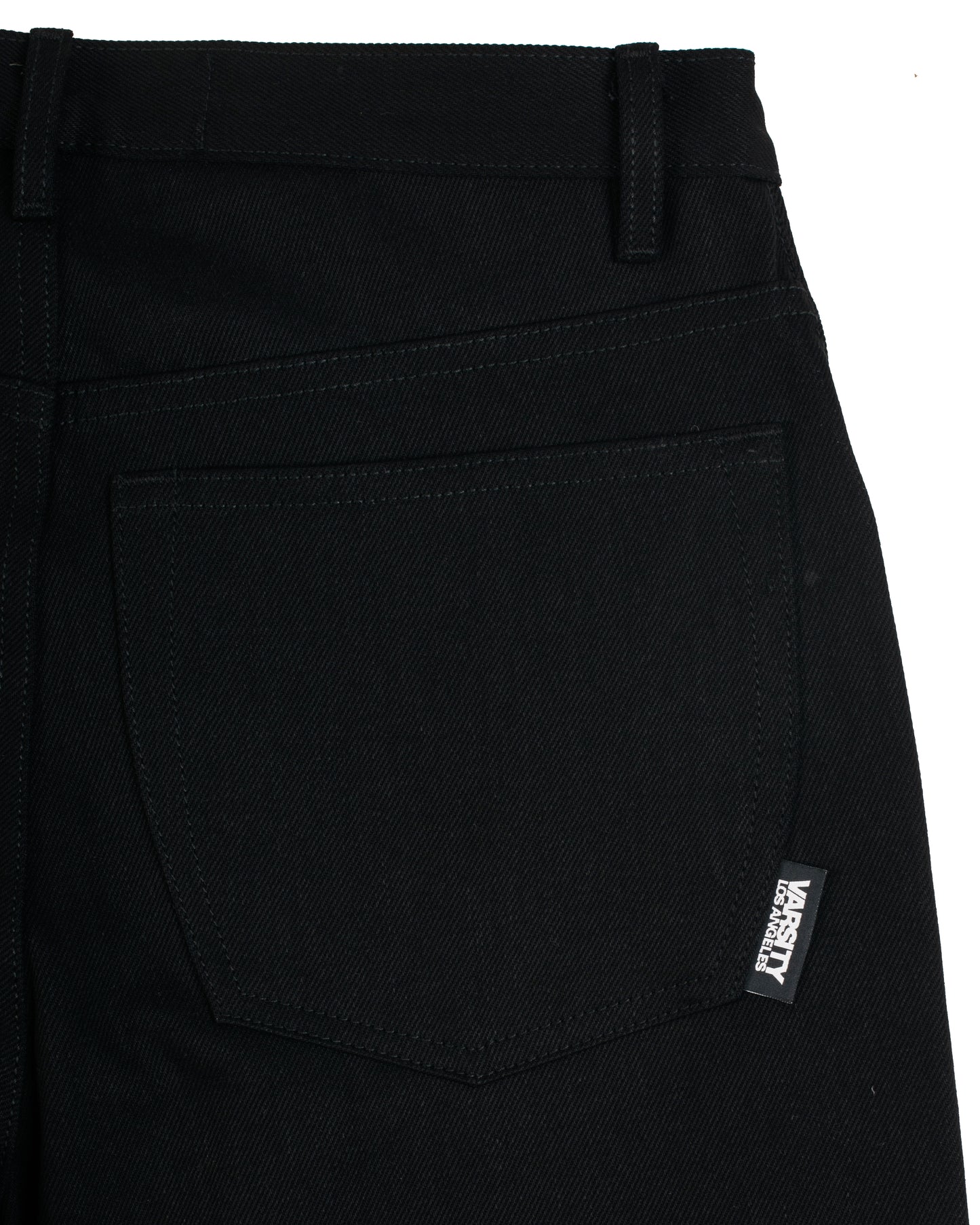 Varsity Los Angeles Black Full Cut Jeans