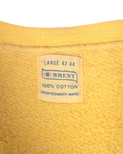 All Cotton Yellow Short Sleeve Crewneck