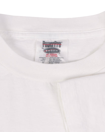 Blank Oneita Power Pro White T-Shirt
