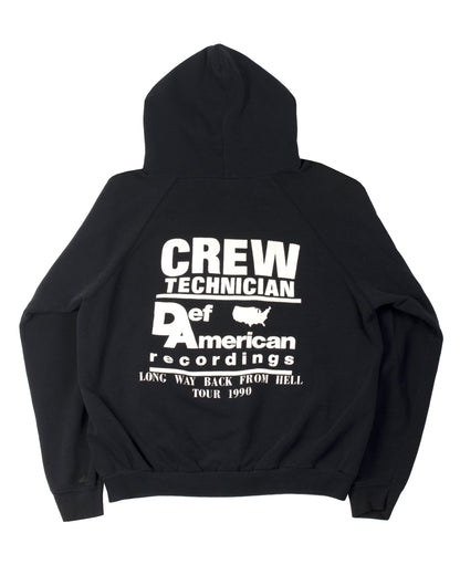 Danzig 'Long Way Back From Hell' 1990 Tour Crew Hoodie