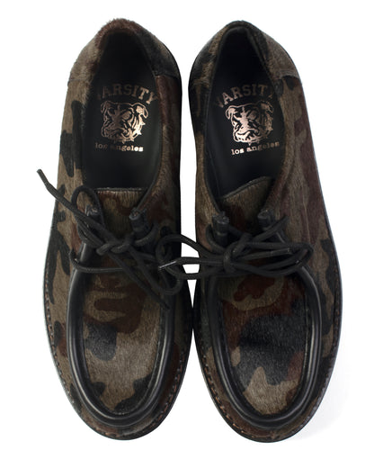 VLA Camo Pony Hair Moc Shoes