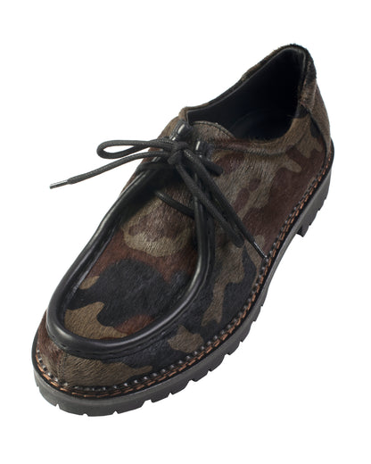 VLA Camo Pony Hair Moc Shoes