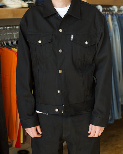 Varsity Los Angeles Black Denim Trucker
