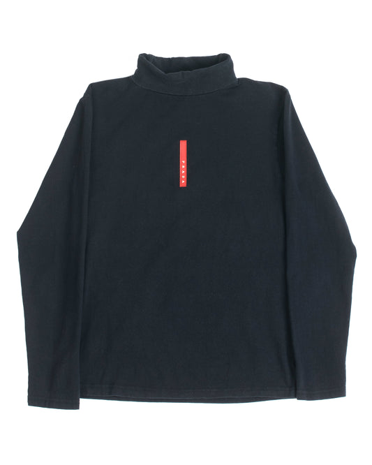Prada Linea Rosa Black Turtleneck