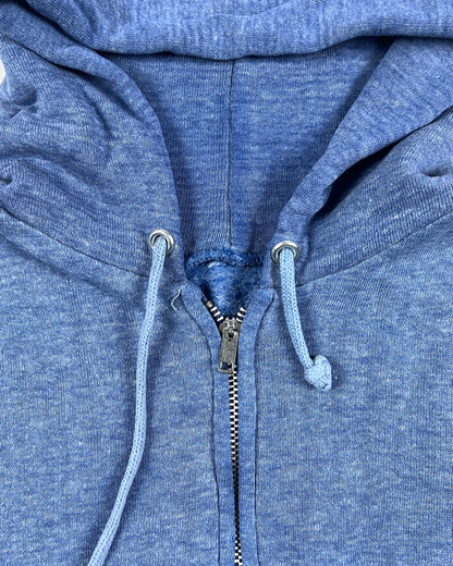 Blank Blue Zip Up Hoodie