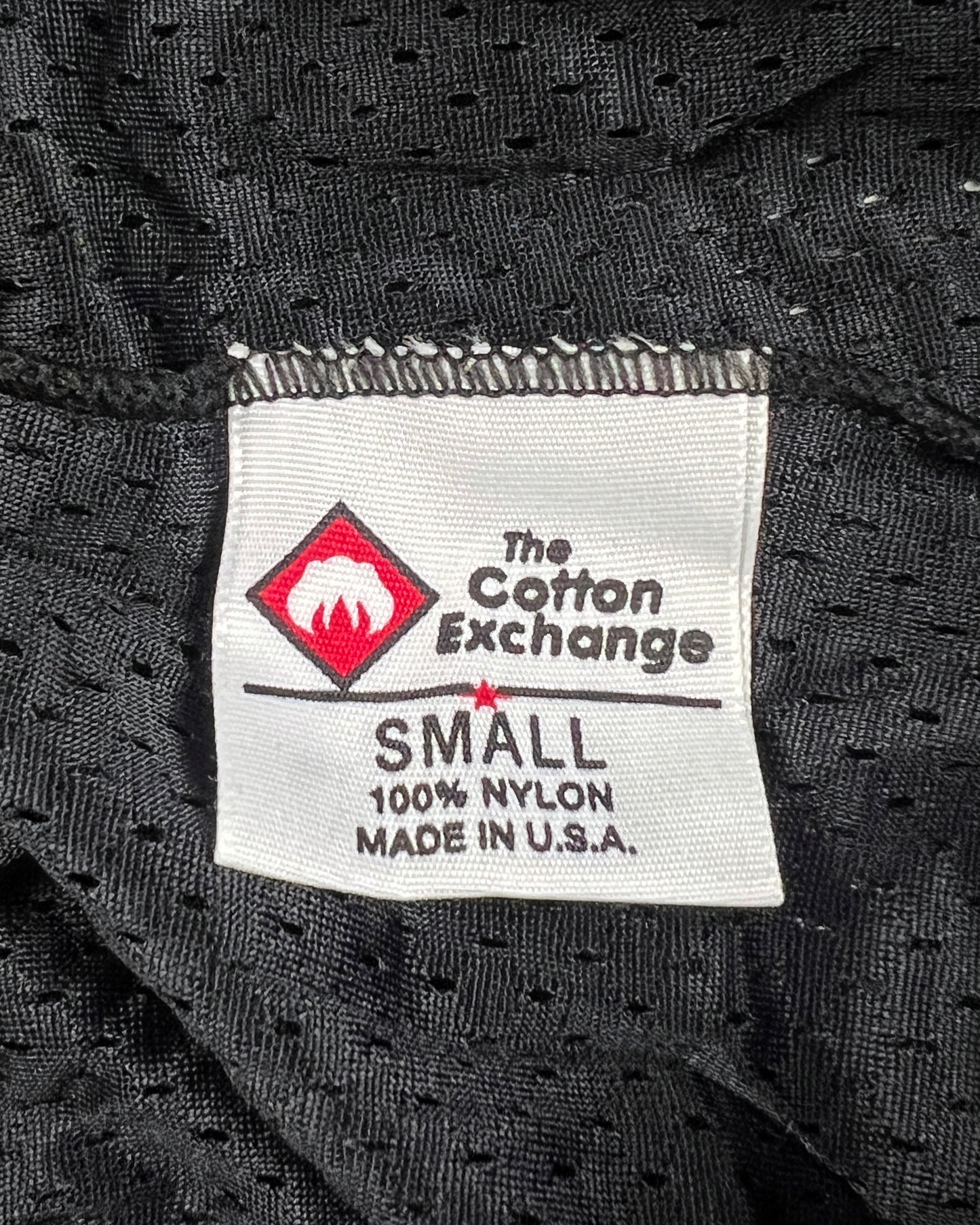 1990’s USA Made Cotton Exchange Black Nylon Mesh Shorts