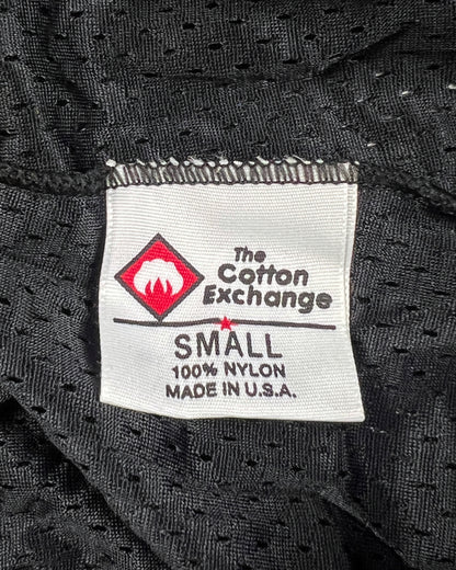 1990’s USA Made Cotton Exchange Black Nylon Mesh Shorts