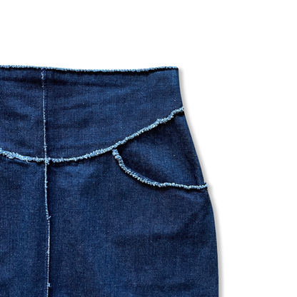 Chanel Denim Patchwork Skirt