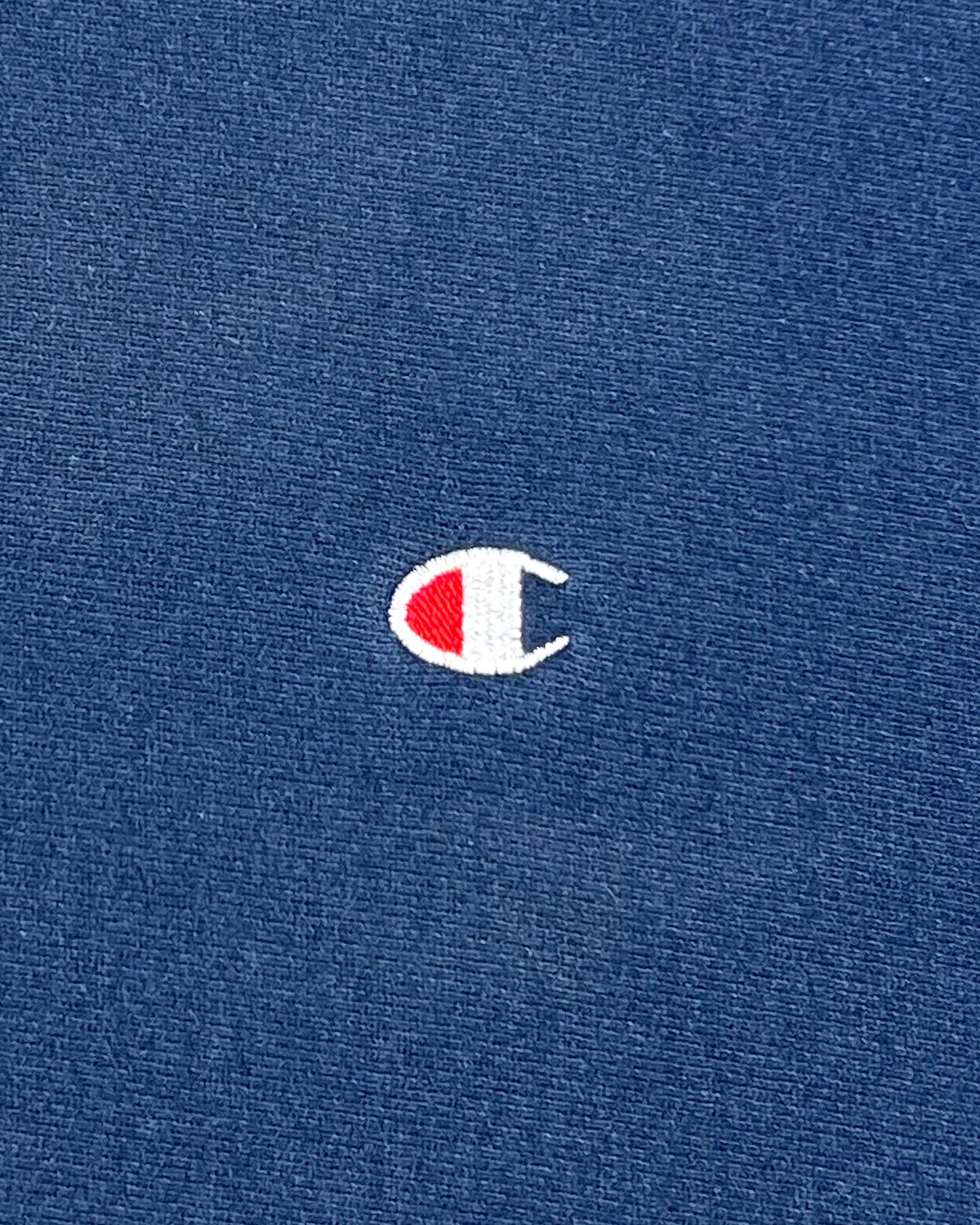 Champion Chopped Blank Blue Reverse Weave Sweatshirt