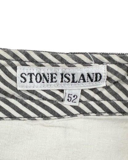Stone Island Lace Back Denim Shorts