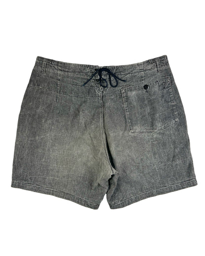 Stone Island Lace Back Denim Shorts