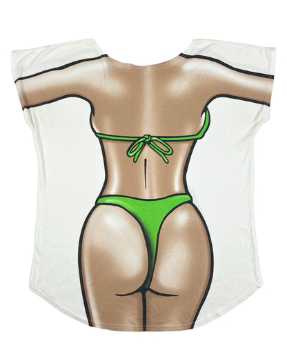Bikini Print Shirt (Green)